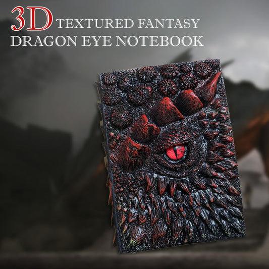 📦Dodání zdarma📦3D texturovaný zápisník Fantasy Dragon Eye